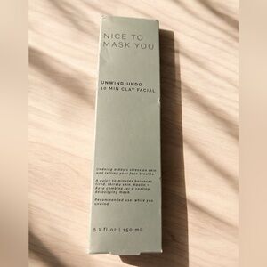 NIB Sun and Moon Nice to Mask you clay mask